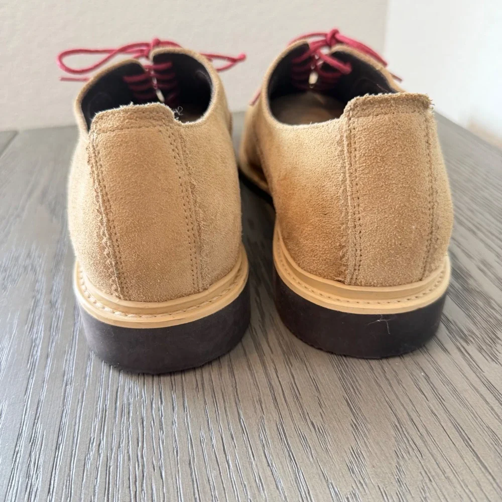 Cole Haan Air Giraldo Tan Suede Oxford Dress Shoes Mens 11.5 M C10313‎